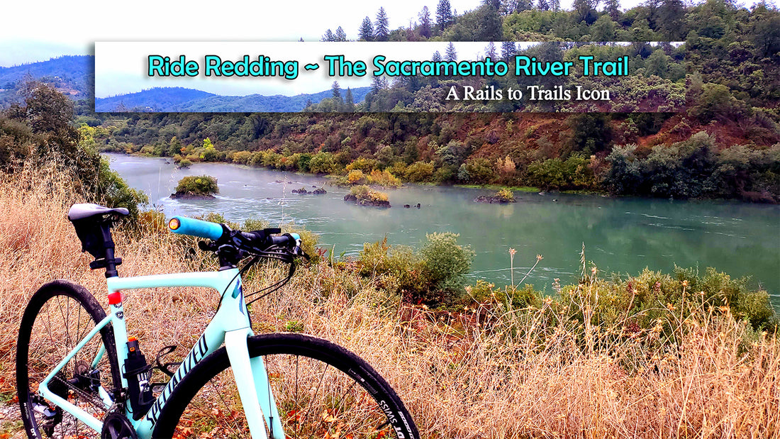 Ride Redding along the iconic award winning rails to trails paved bike path the sacramento river trail 2
