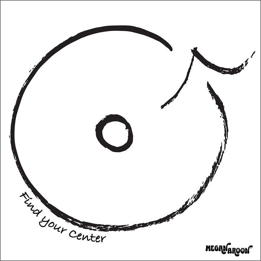 Finding Your Center: A Journey to Balance and Inner Peace with the "Find Your Center" Enlightenment Symbol