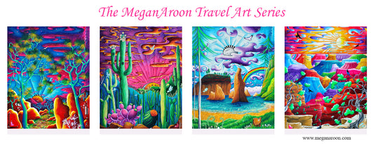 The Megan Aroon Travel Art Series