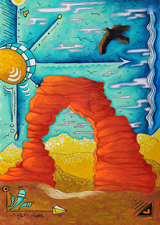 Arches National Park Painting ~ Delicate Arch, The Sketchbook Travel Series