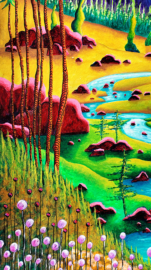 Lassen Volcanic National Park Painting, MeganAroon Travels Collection