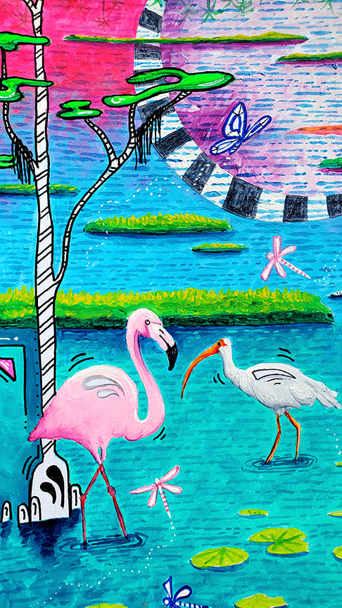 The Everglades National Park Original Painting, MeganAroon Travels Collection