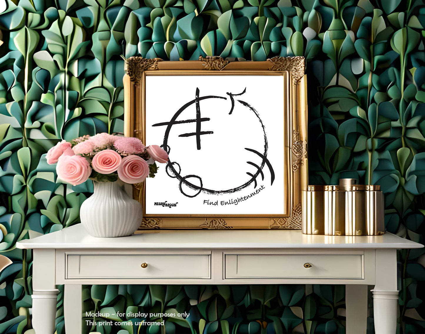 "Find Enlightenment" Symbol Poster Print ~ Enlightenment Series