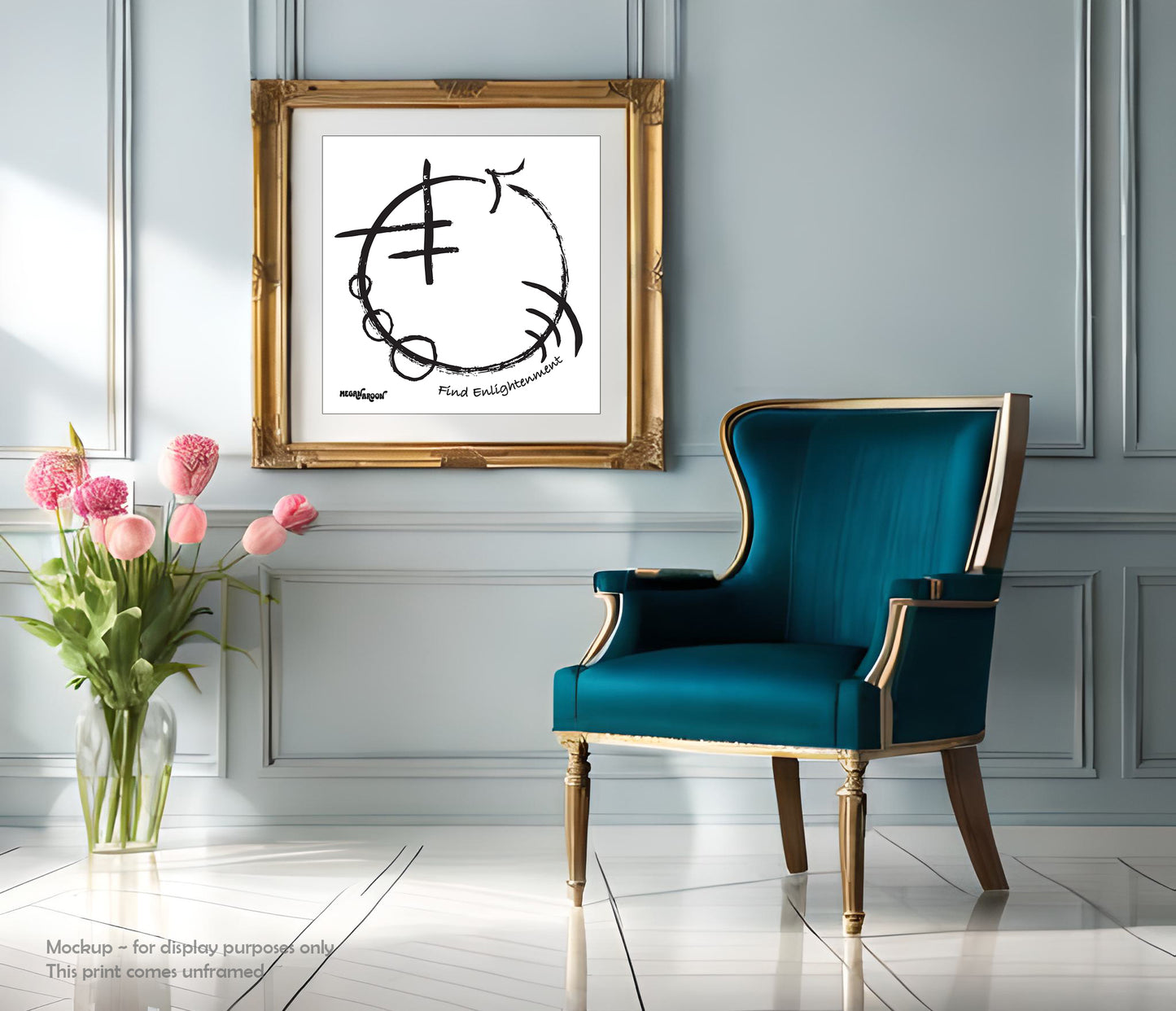 "Find Enlightenment" Symbol Poster Print ~ Enlightenment Series