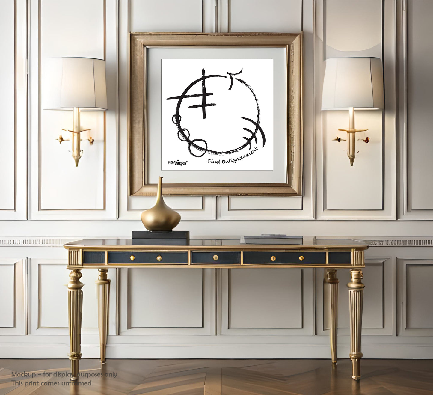 "Find Enlightenment" Symbol Poster Print ~ Enlightenment Series