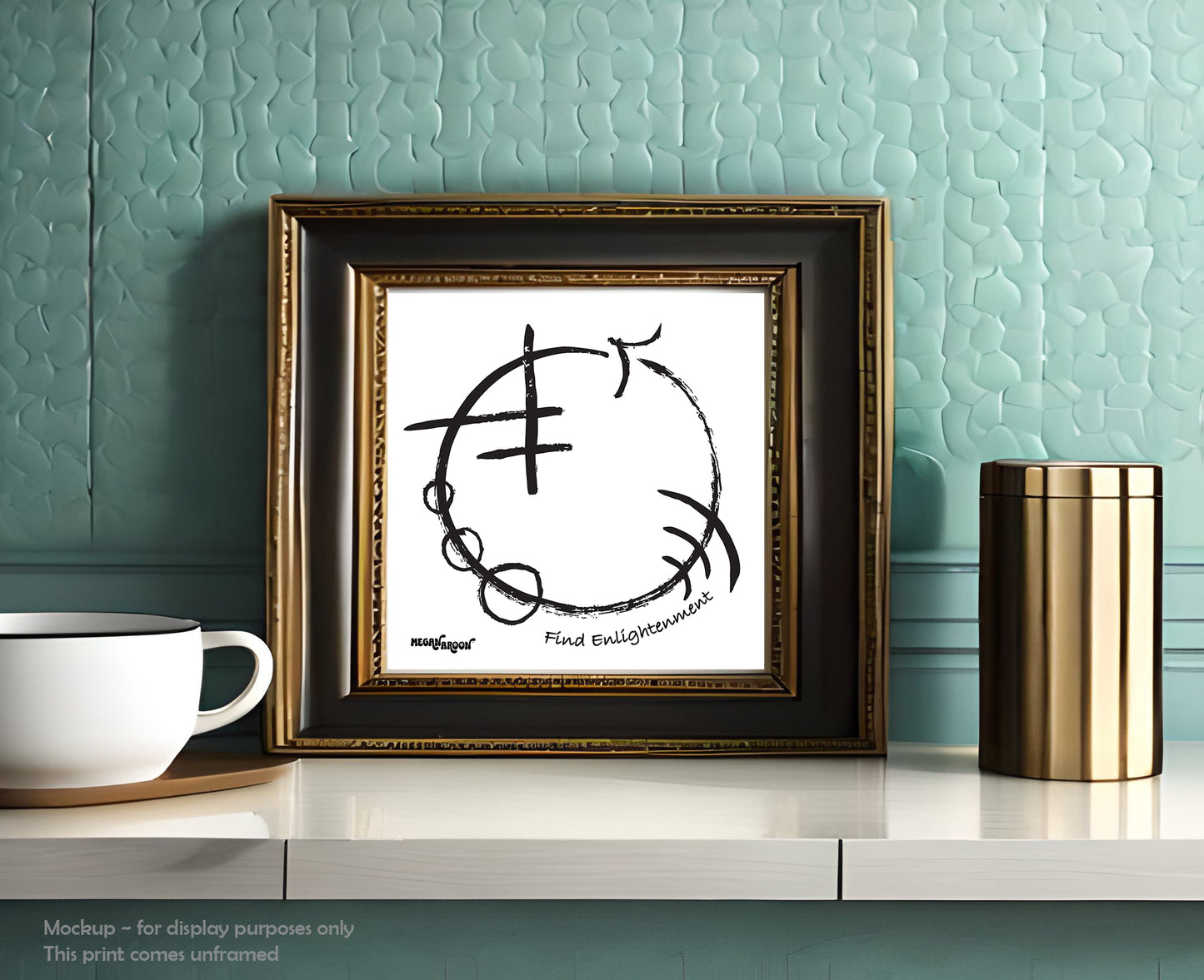 "Find Enlightenment" Symbol Poster Print ~ Enlightenment Series