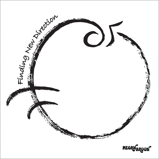 Finding New Direction Enlightenment symbol black and white MeganAroon 