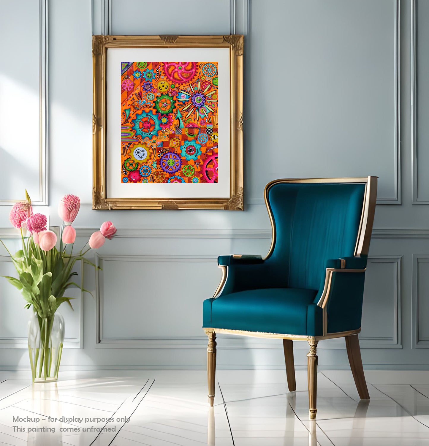 Limited Edition Giclee Print ~ "Look Within" Doodle Gears PoP Art