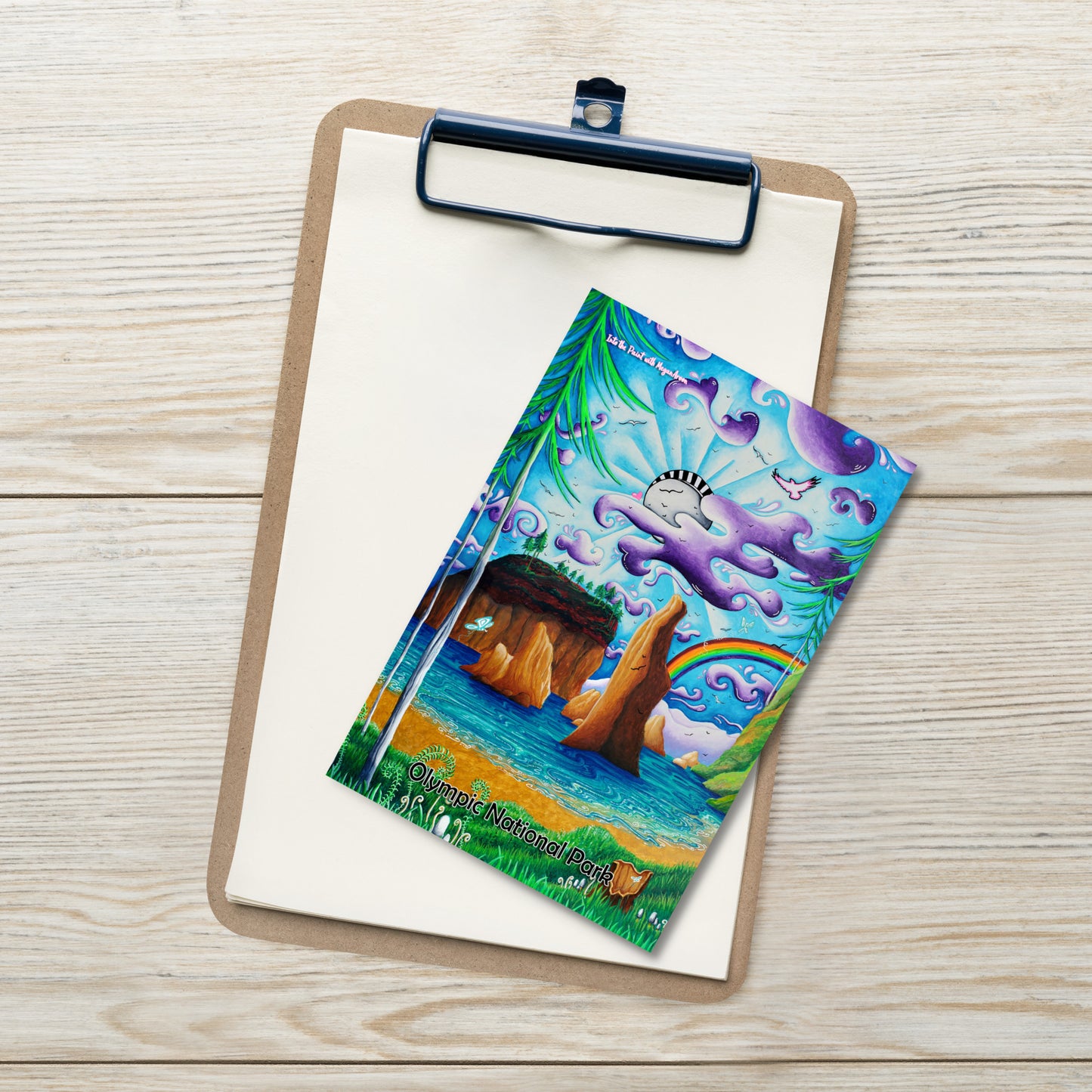 Ruby Beach ~ Olympic National Park 4"x6" Travel Art Postcard