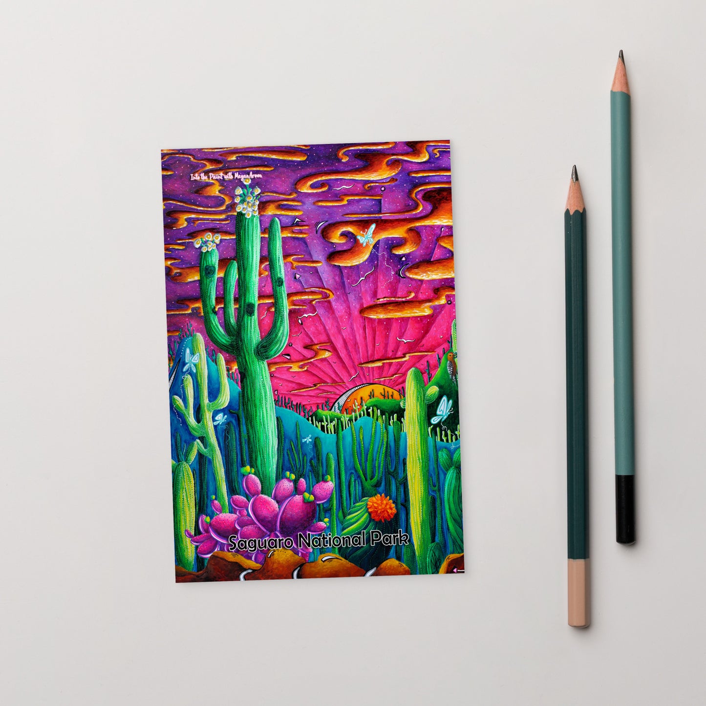 Saguaro National Park 4"x6" Travel Art Postcard
