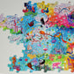 "A Never Ending Story" Magnet Puzzle Piece, Safari Giraffe Puzzle Art