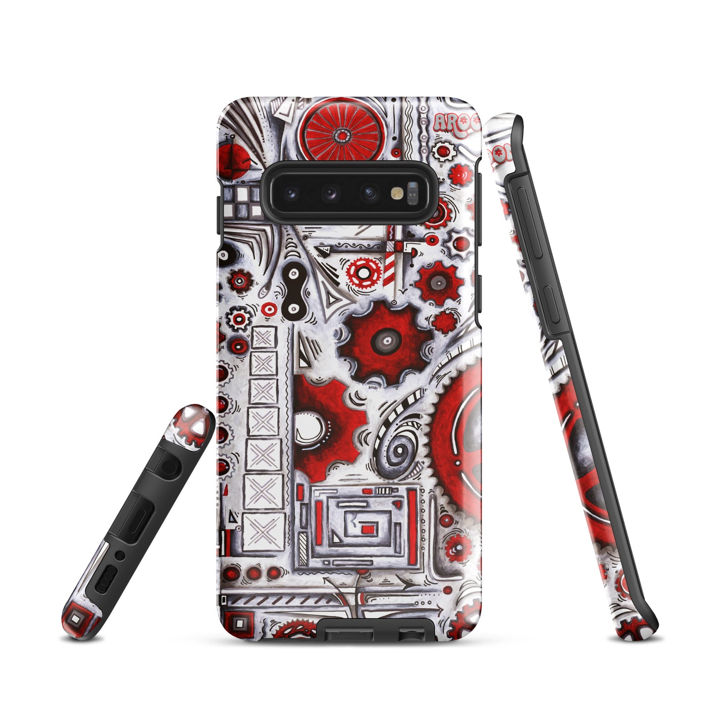 "When Our Paths Cross" Cycling Gears Doodle Design ~ Tough case for Samsung®