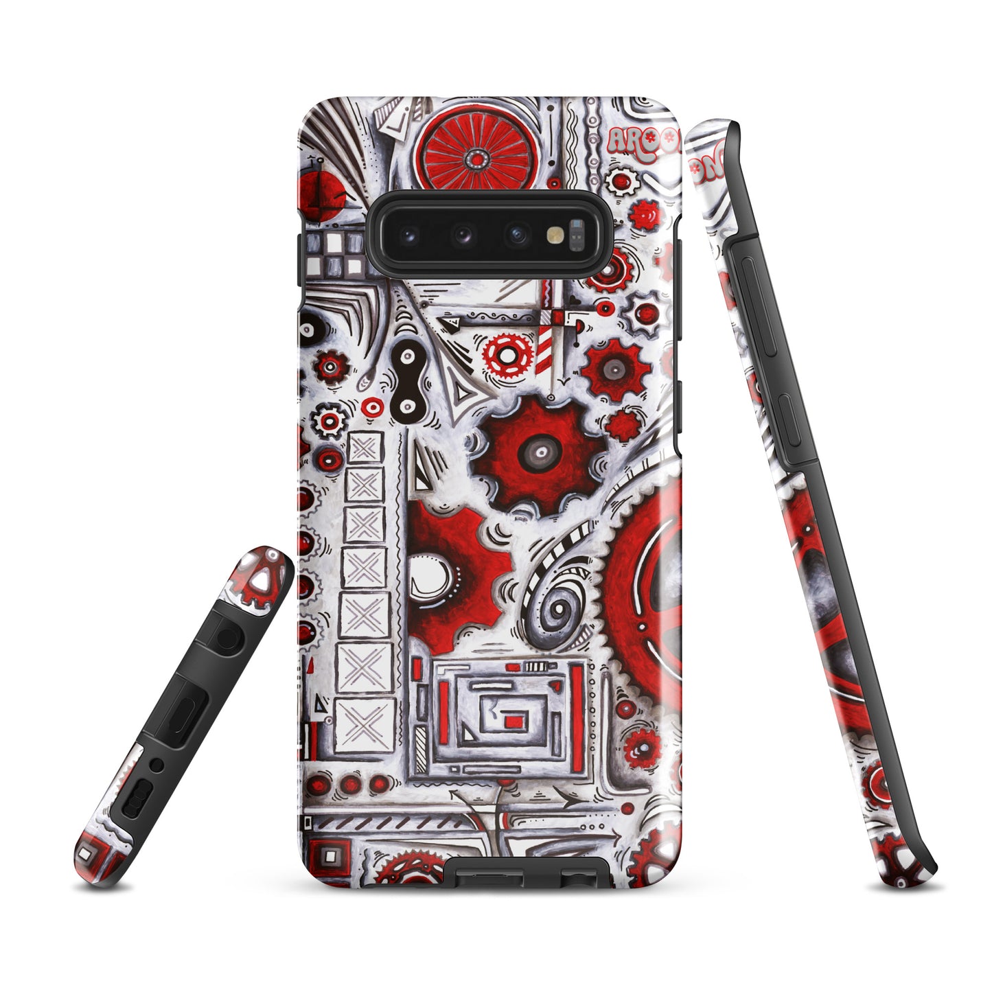 "When Our Paths Cross" Cycling Gears Doodle Design ~ Tough case for Samsung®