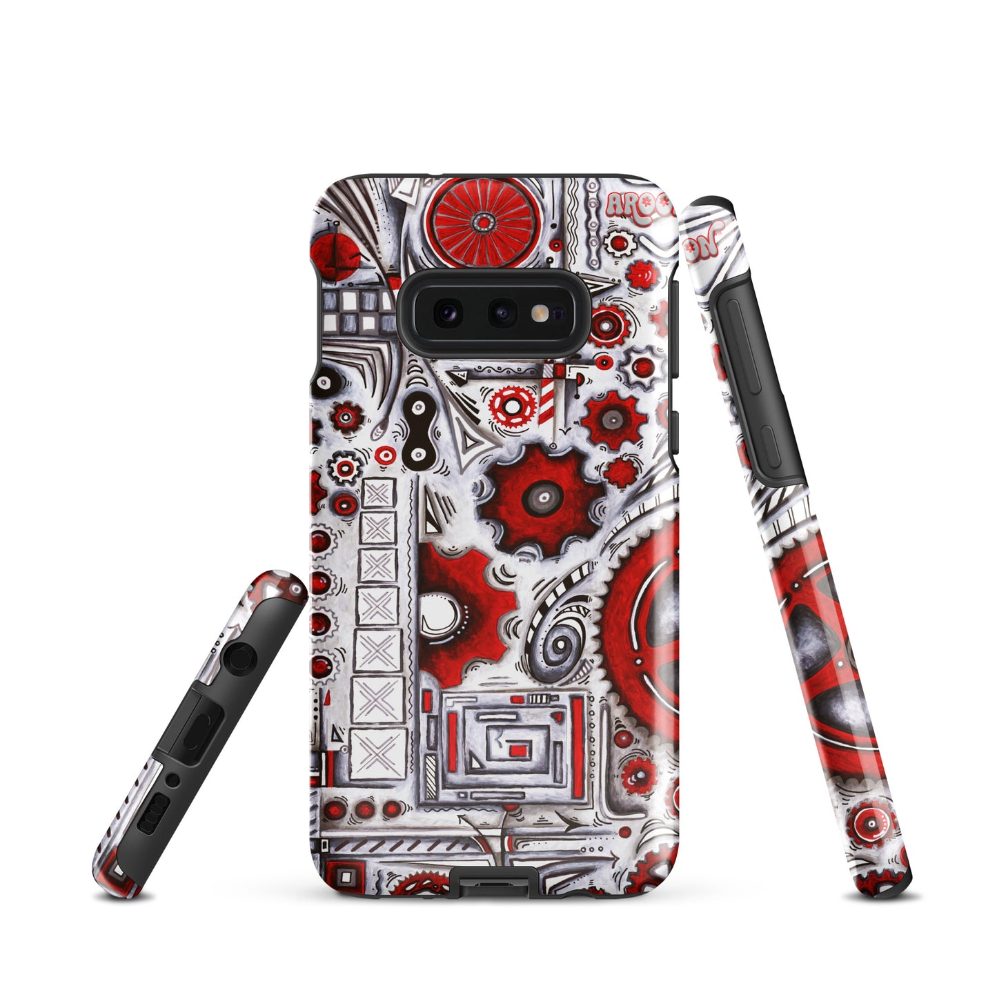 "When Our Paths Cross" Cycling Gears Doodle Design ~ Tough case for Samsung®