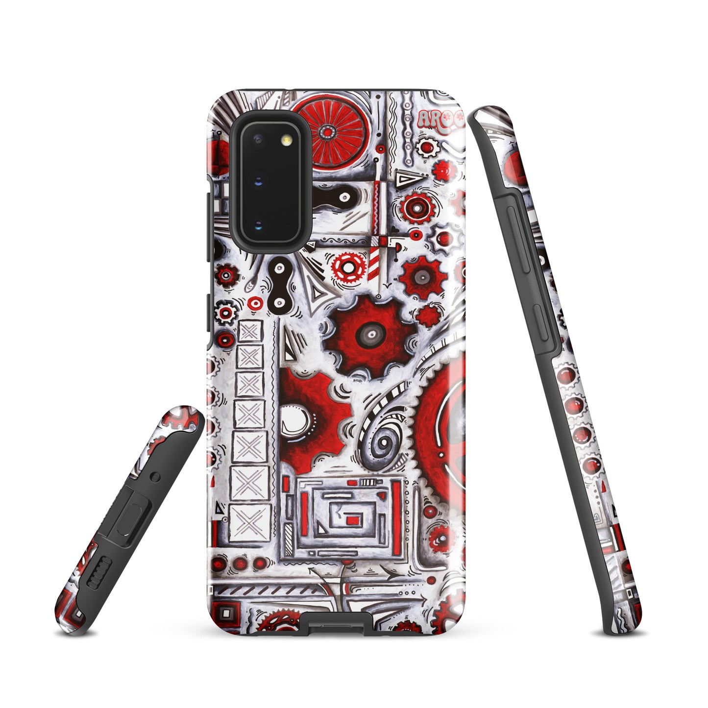 "When Our Paths Cross" Cycling Gears Doodle Design ~ Tough case for Samsung®