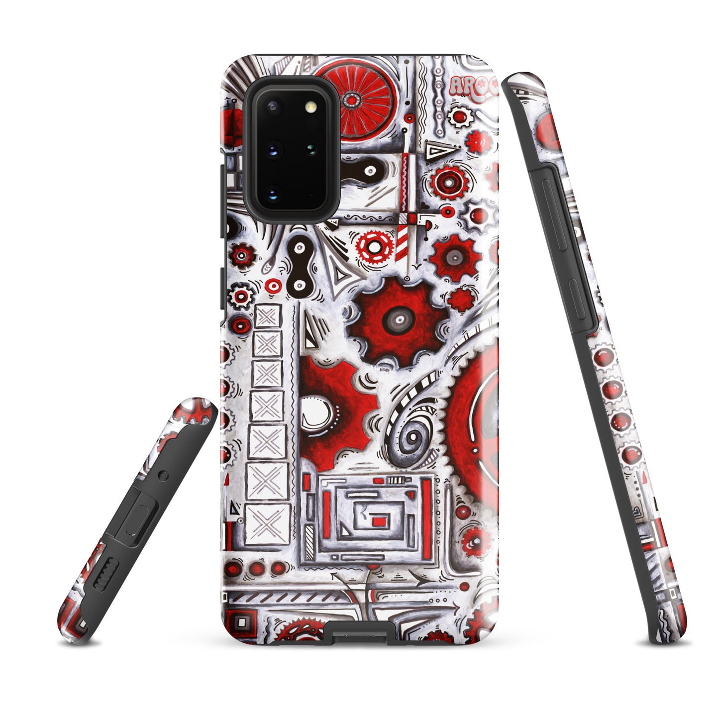 "When Our Paths Cross" Cycling Gears Doodle Design ~ Tough case for Samsung®