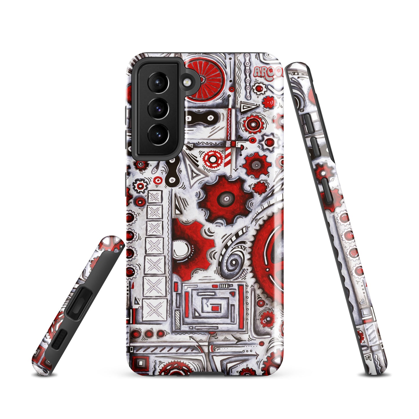 "When Our Paths Cross" Cycling Gears Doodle Design ~ Tough case for Samsung®