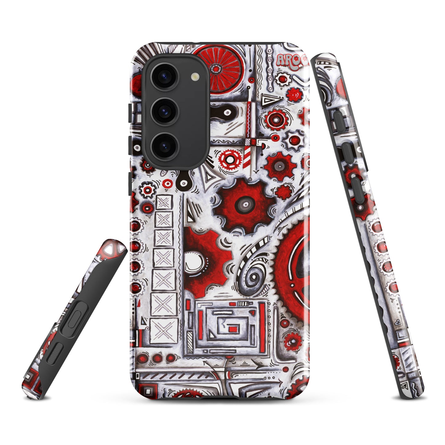 "When Our Paths Cross" Cycling Gears Doodle Design ~ Tough case for Samsung®