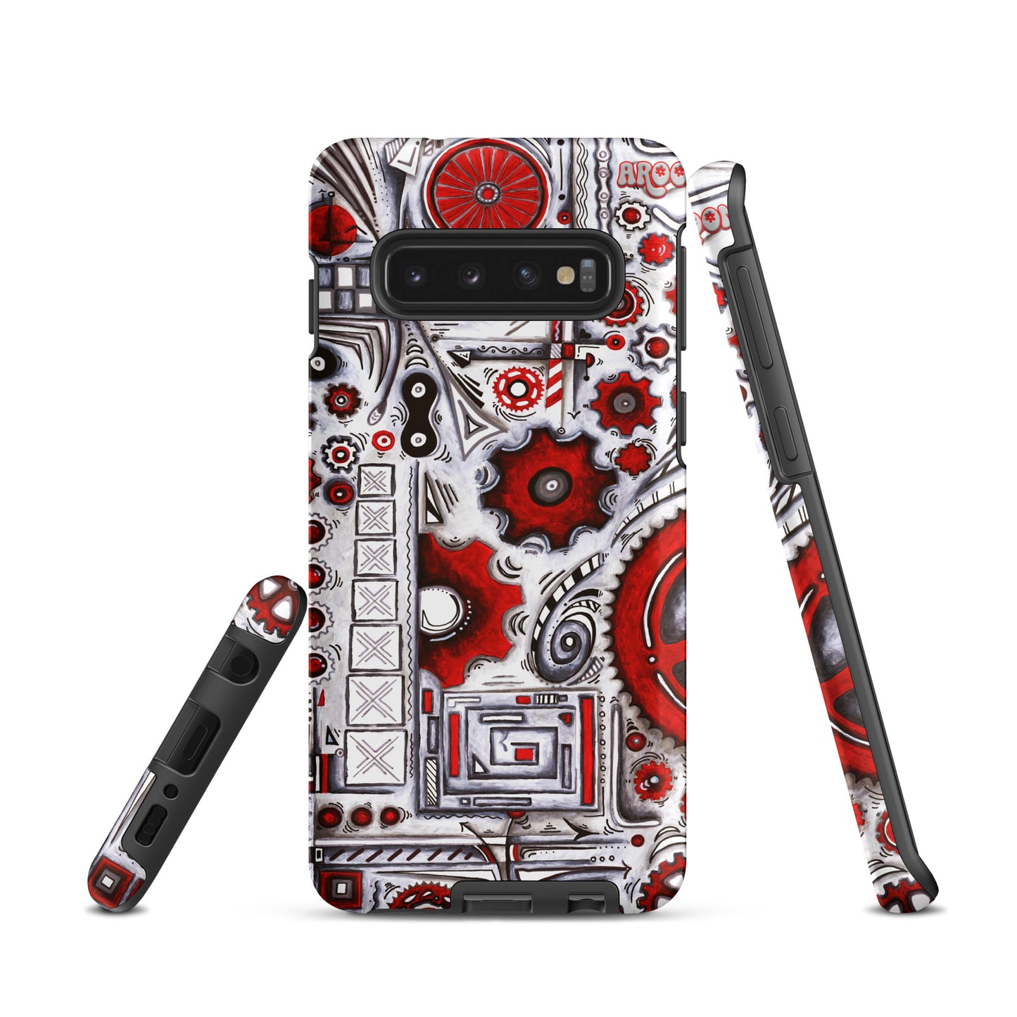 "When Our Paths Cross" Cycling Gears Doodle Design ~ Tough case for Samsung®