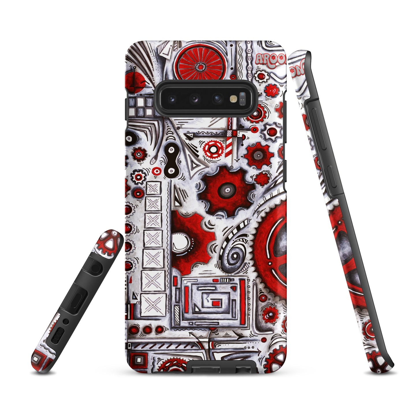 "When Our Paths Cross" Cycling Gears Doodle Design ~ Tough case for Samsung®