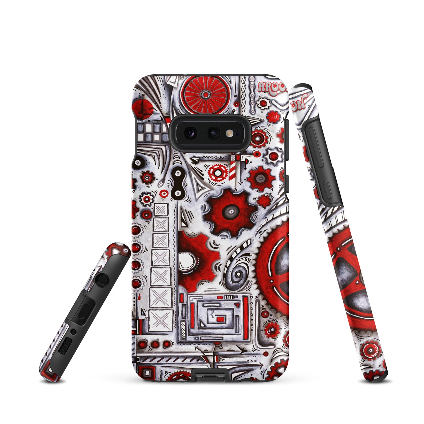 "When Our Paths Cross" Cycling Gears Doodle Design ~ Tough case for Samsung®