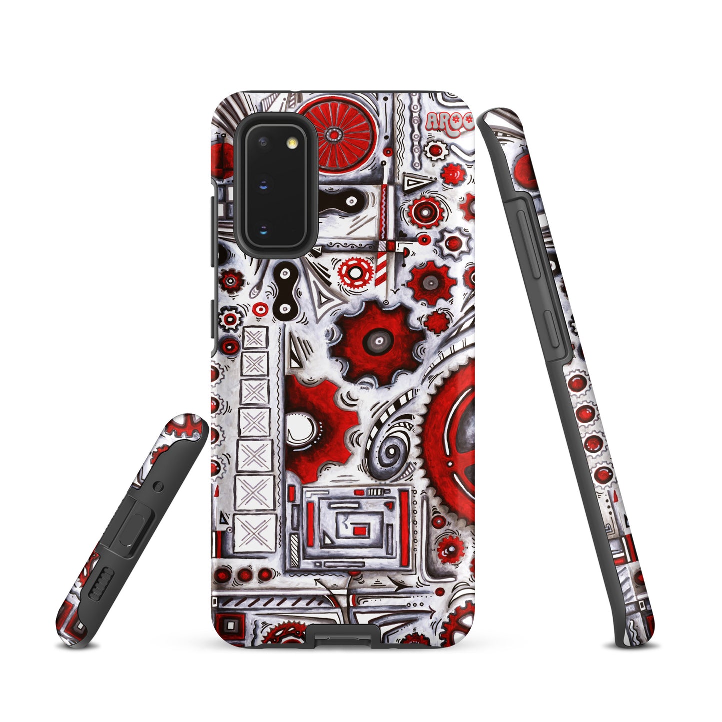 "When Our Paths Cross" Cycling Gears Doodle Design ~ Tough case for Samsung®