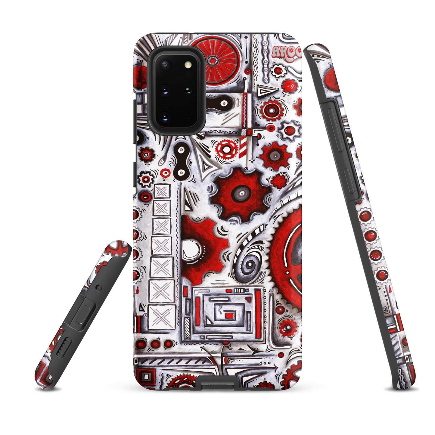 "When Our Paths Cross" Cycling Gears Doodle Design ~ Tough case for Samsung®