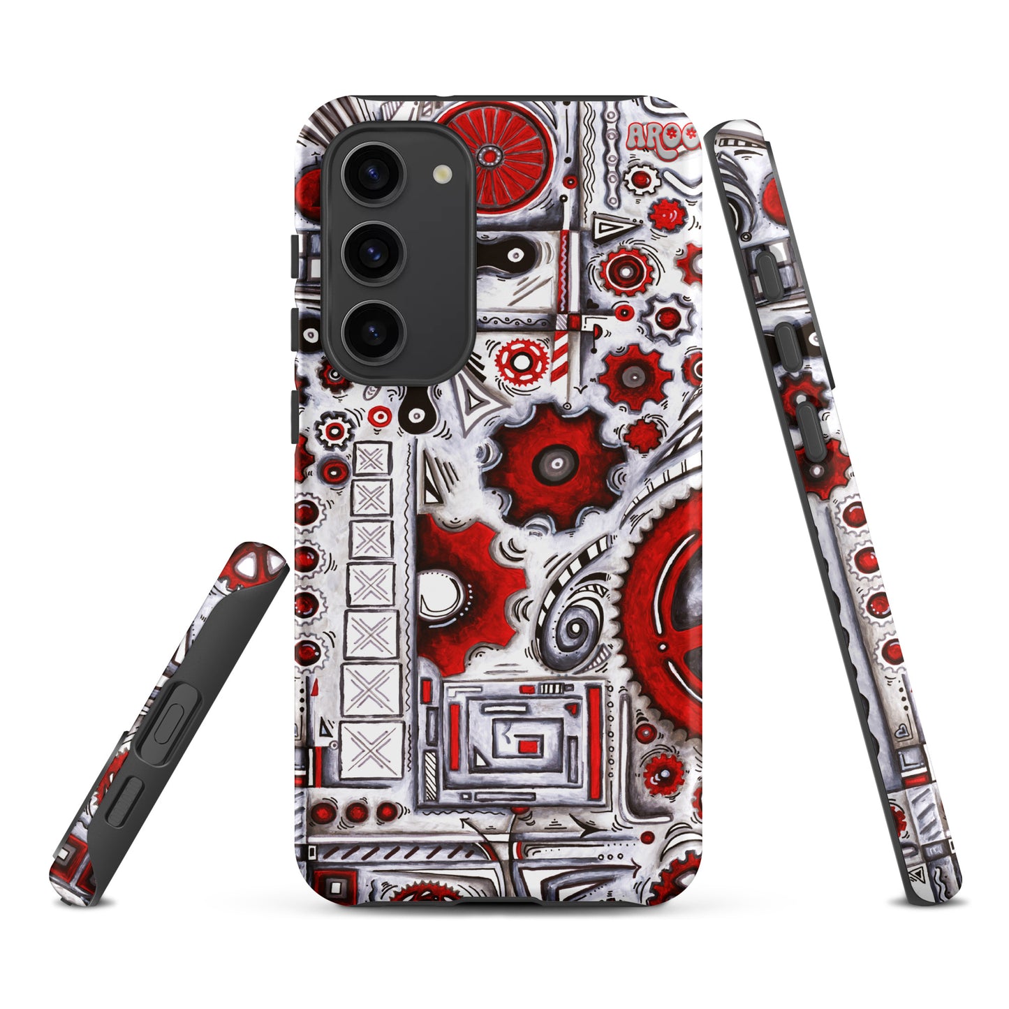 "When Our Paths Cross" Cycling Gears Doodle Design ~ Tough case for Samsung®