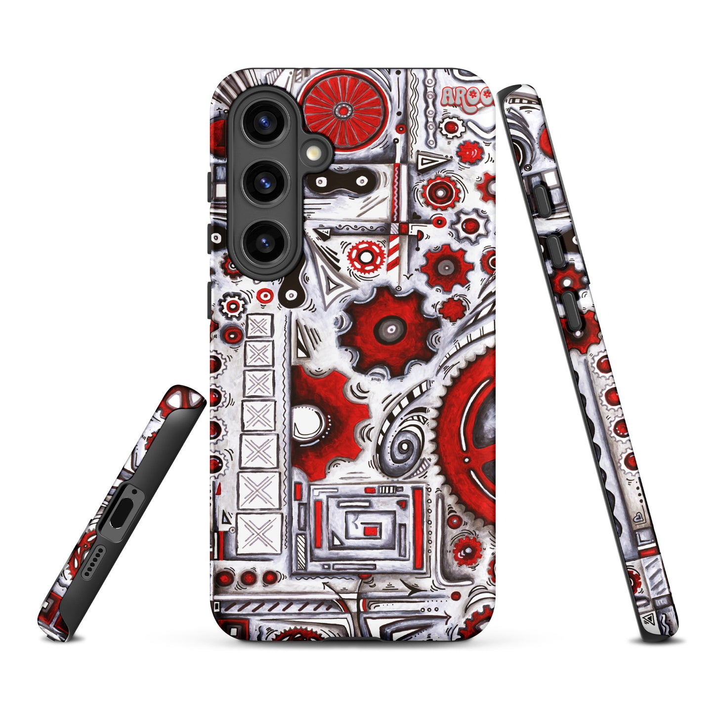 "When Our Paths Cross" Cycling Gears Doodle Design ~ Tough case for Samsung®