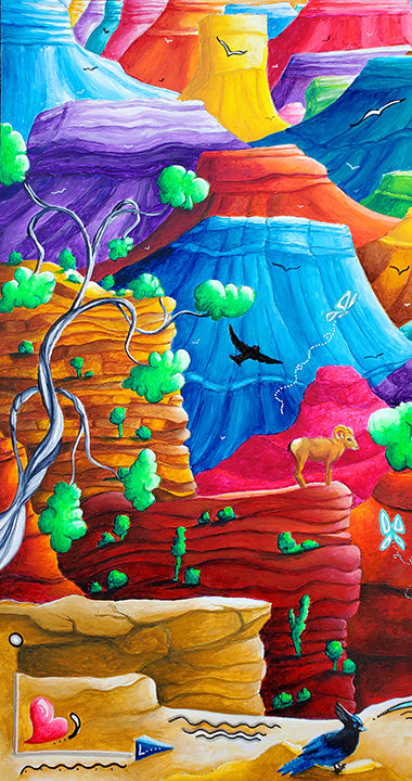 Grand Canyon National Park Painting, MeganAroon Travels Collection