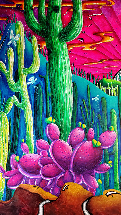 Saguaro National Park Painting, MeganAroon Travels Collection